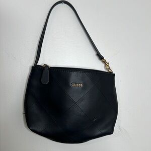 GUESS Black Women's Bag cheetah print liner quilted leather bag